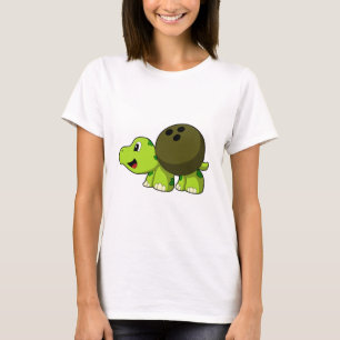 Turtle at Bowling with Bowling ball T-Shirt