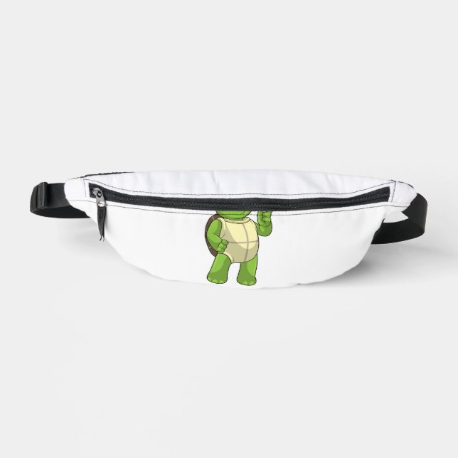 Turtle At Chess With Chess Piece Pawn Fanny Pack (Front)