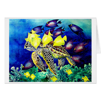 Turtle at Cleaning Station Cards