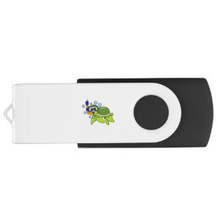 Turtle at Diving with Snorkel Flash Drive