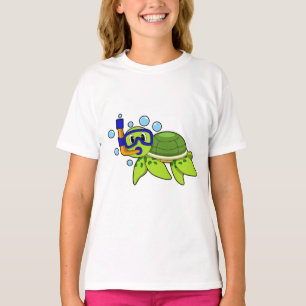 Turtle at Diving with Snorkel T-Shirt