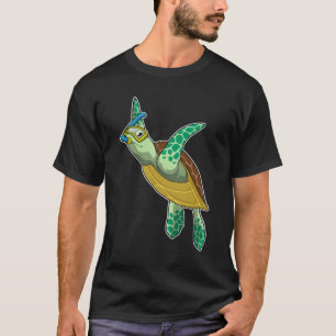 Turtle at Diving with Snorkel T-Shirt