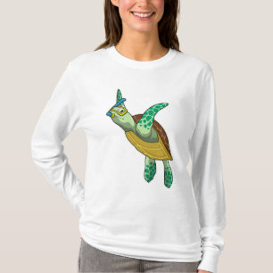 Turtle at Diving with Snorkel T-Shirt
