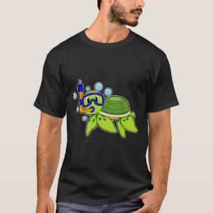 Turtle at Diving with Snorkel T-Shirt