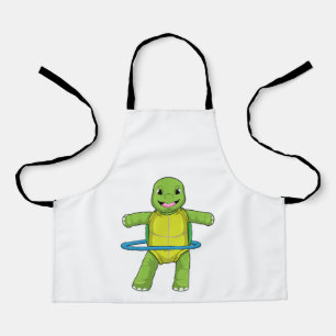 Turtle at Fitness with Fitness tires Apron