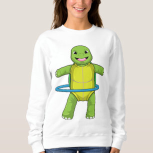 Turtle at Fitness with Fitness tires Sweatshirt