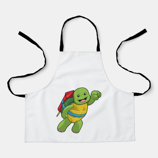 Turtle at Flying with Rocket Apron (Front)