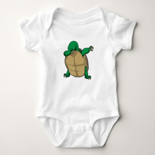 Turtle at Hip Hop Dance Dab Baby Bodysuit