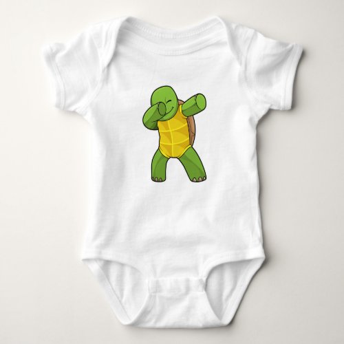 Turtle at Hip Hop Dance Dab Baby Bodysuit