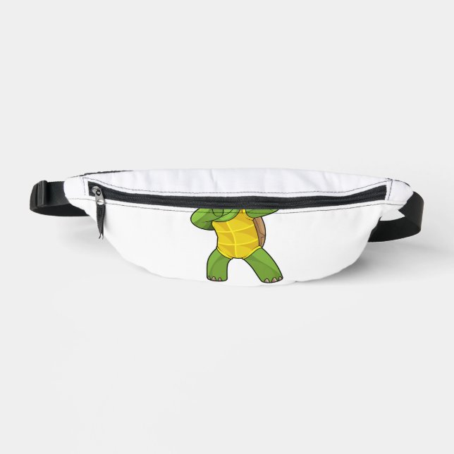 Turtle At Hip Hop Dance Dab Fanny Pack (Front)