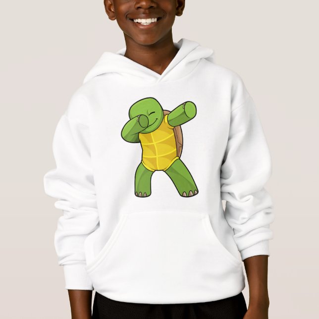 Turtle at Hip Hop Dance Dab Hoodie (Front)