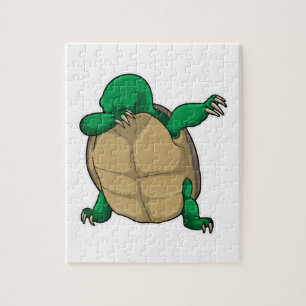 Turtle at Hip Hop Dance Dab Jigsaw Puzzle