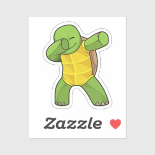 Turtle at Hip Hop Dance Dab Sticker