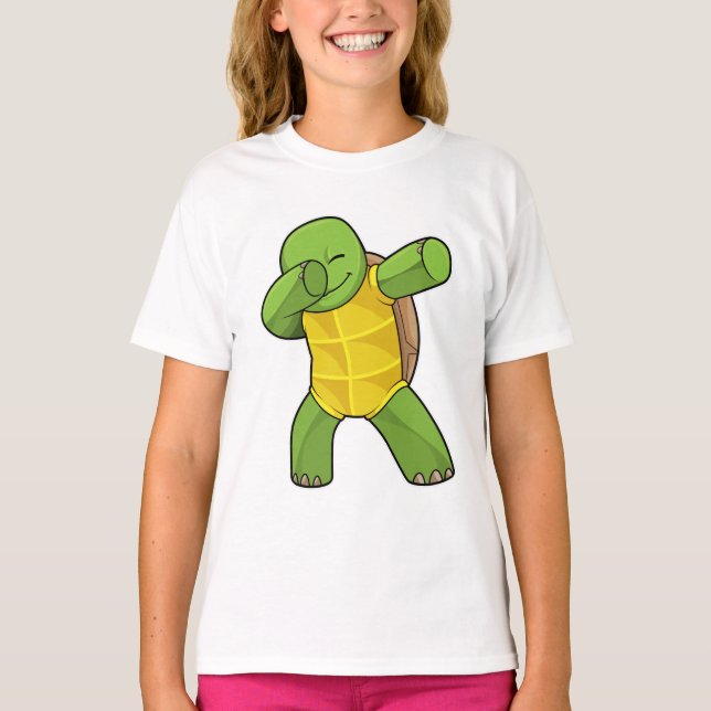 Turtle at Hip Hop Dance Dab T-Shirt (Front)
