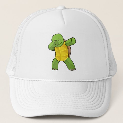 Turtle at Hip Hop Dance Dab Trucker Hat