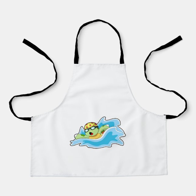 Turtle at Swimming in Water Apron (Front)