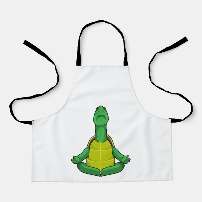 Turtle at Yoga Meditation Apron (Front)