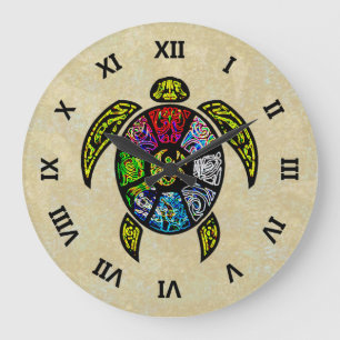 Turtle Ba-Gua Large Clock