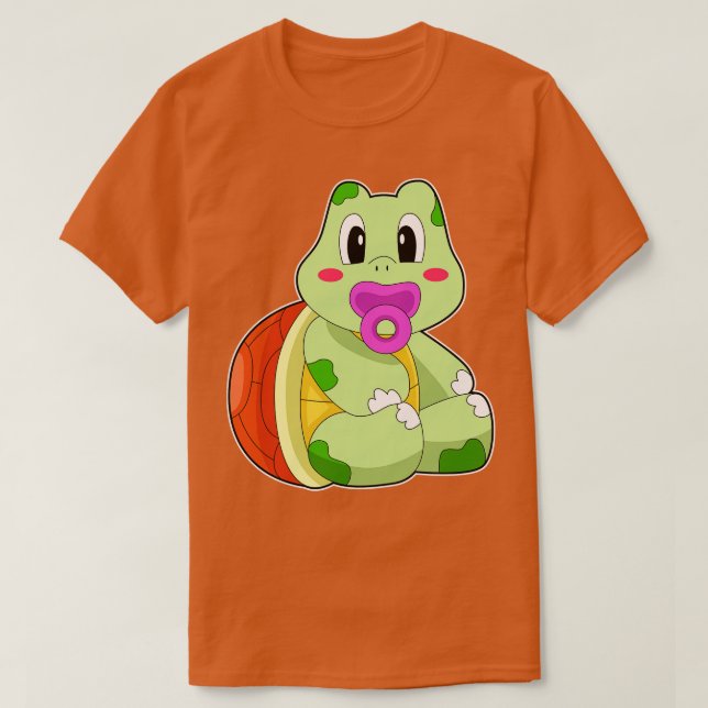Turtle Baby Pacifier T-Shirt (Design Front)