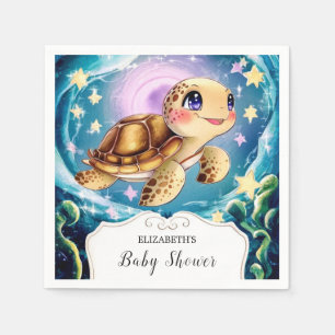 Turtle Baby Shower Napkins