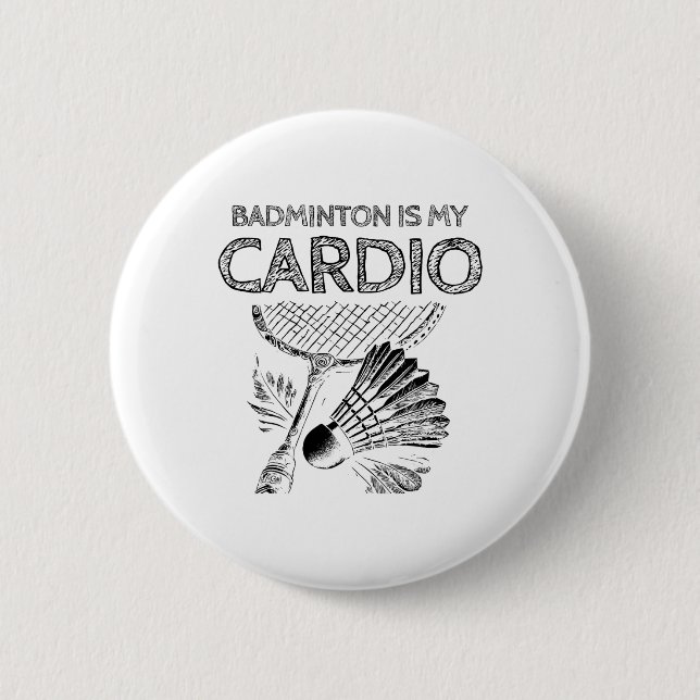 Turtle Badminton Player Shuttle Racket 1  Button (Front)