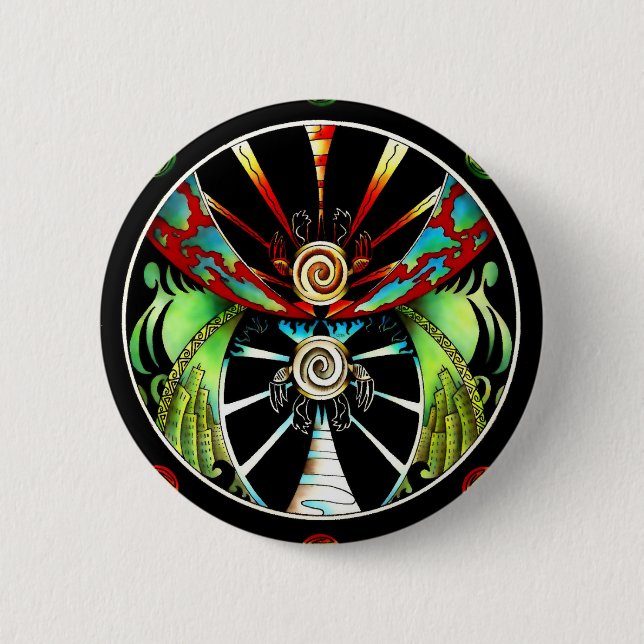 Turtle Balance  Button (Front)