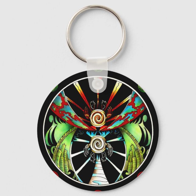 Turtle Balance  Keychain (Front)