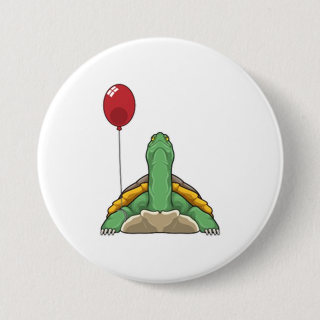 Turtle Balloon Button (Front)