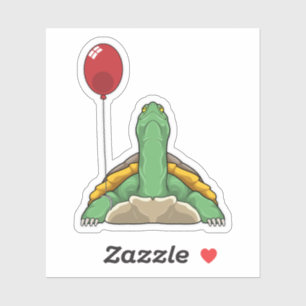 Turtle Balloon Sticker