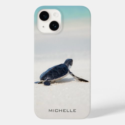 Turtle Beach Journey Personalized Name  Nature Case_Mate iPhone 14 Case