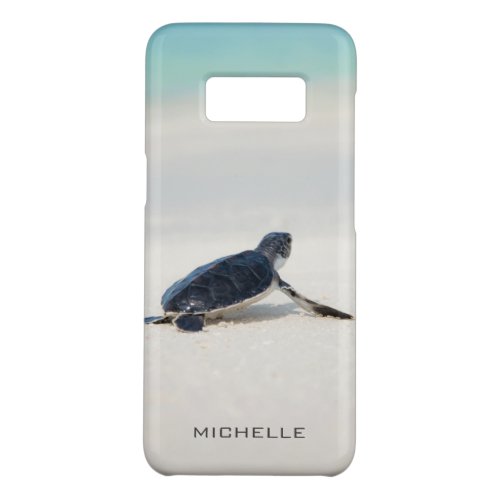 Turtle Beach Journey Personalized Name  Nature Case_Mate Samsung Galaxy S8 Case