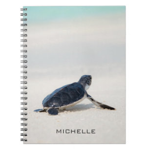 Turtle Beach Journey Personalized Name   Nature Notebook