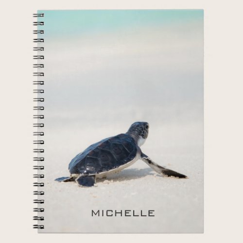 Turtle Beach Journey Personalized Name | Nature Notebook
