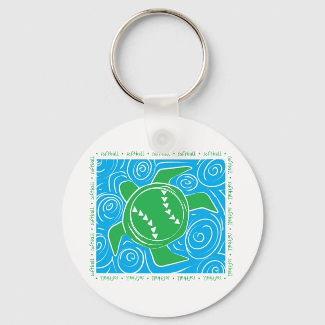 Turtle Beach Softball Keychain (Front)