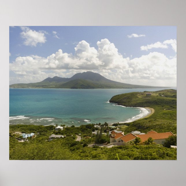 Turtle Beach, southeast peninsula, St Kitts, Poster (Front)