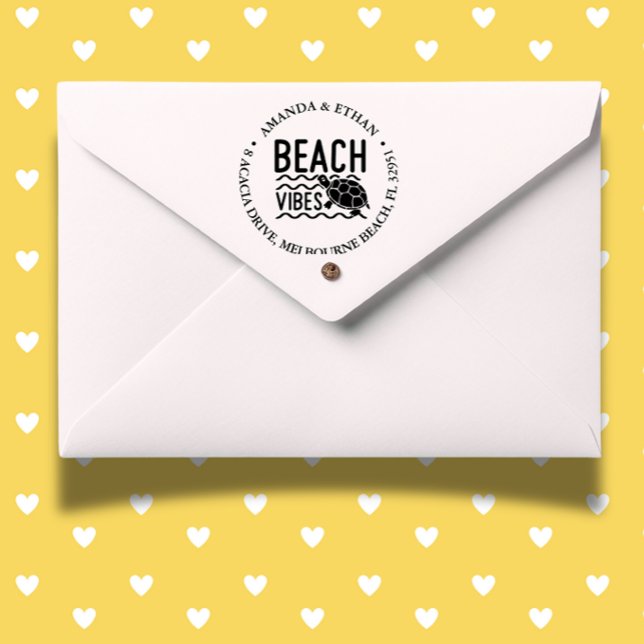 Turtle beach vibe theme self-inking stamp ( Personalize your notes with the Turtle Beach Vibe theme self-inking stamp.  )