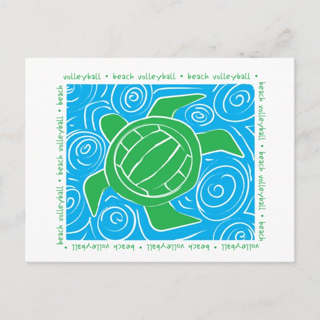 Turtle Beach Volleyball Postcard (Front)