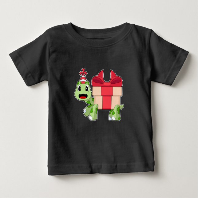 Turtle Birthday Party hat Baby T-Shirt (Front)