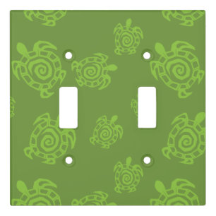 Turtle Blue Pattern Light Switch Cover