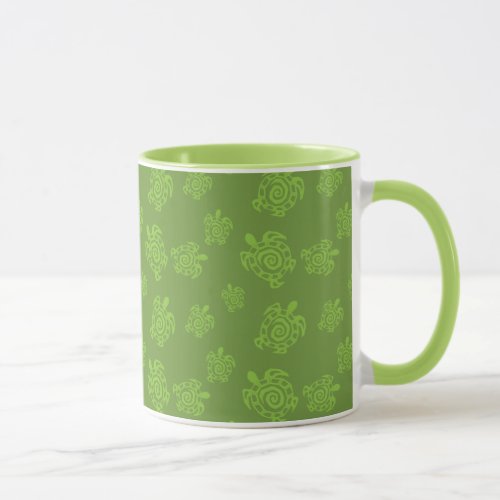 Turtle Blue Pattern Mug