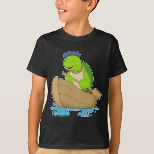 Turtle Boat Paddle T_Shirt