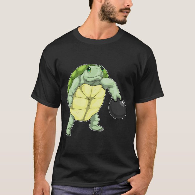 Turtle Bowling Bowling ball T-Shirt (Front)
