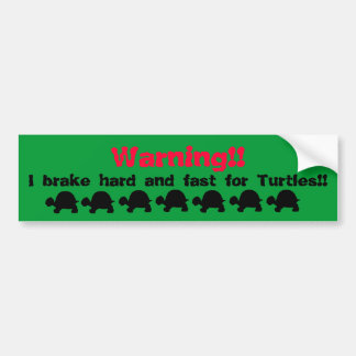 Turtle bumper sticker car bumper sticker