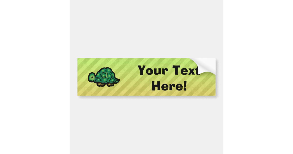 Turtle Bumper Sticker | Zazzle