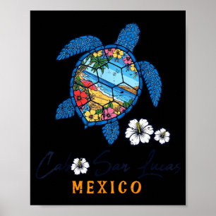 Turtle Cabo San Lucas Mexico Vacation Summer Men W Poster