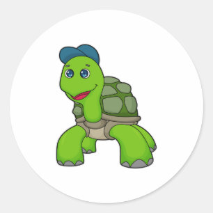 Turtle Cap Classic Round Sticker