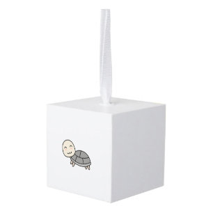 Turtle cartoon animal cube ornament