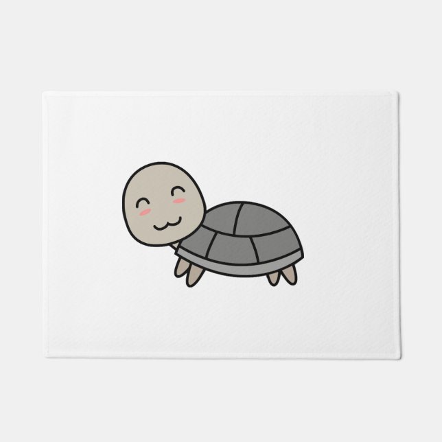 Turtle cartoon animal doormat (Front)