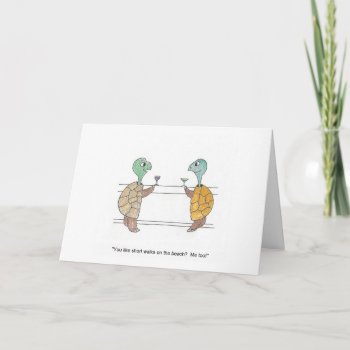 Turtle Cartoon Anniversary Card by ABitSketch at Zazzle