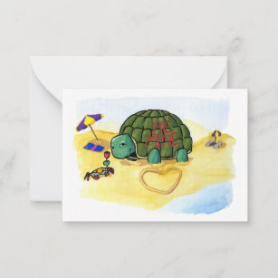 Turtle Casanova Mini-Cards Note Card